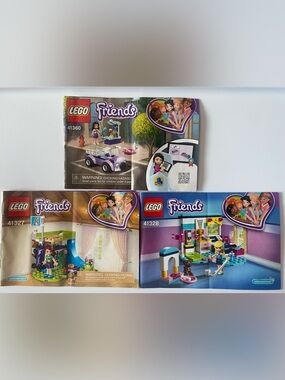 LEGO FRIENDS - 3 Instruction Booklets for sets 41327, 41328, & 41360